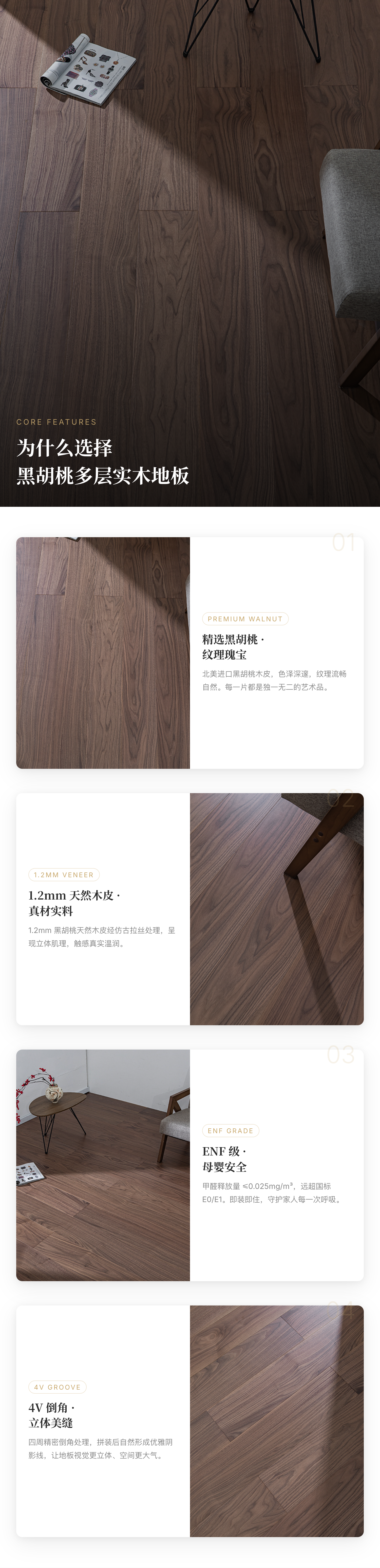 多层实木地板 黑胡桃 — 3