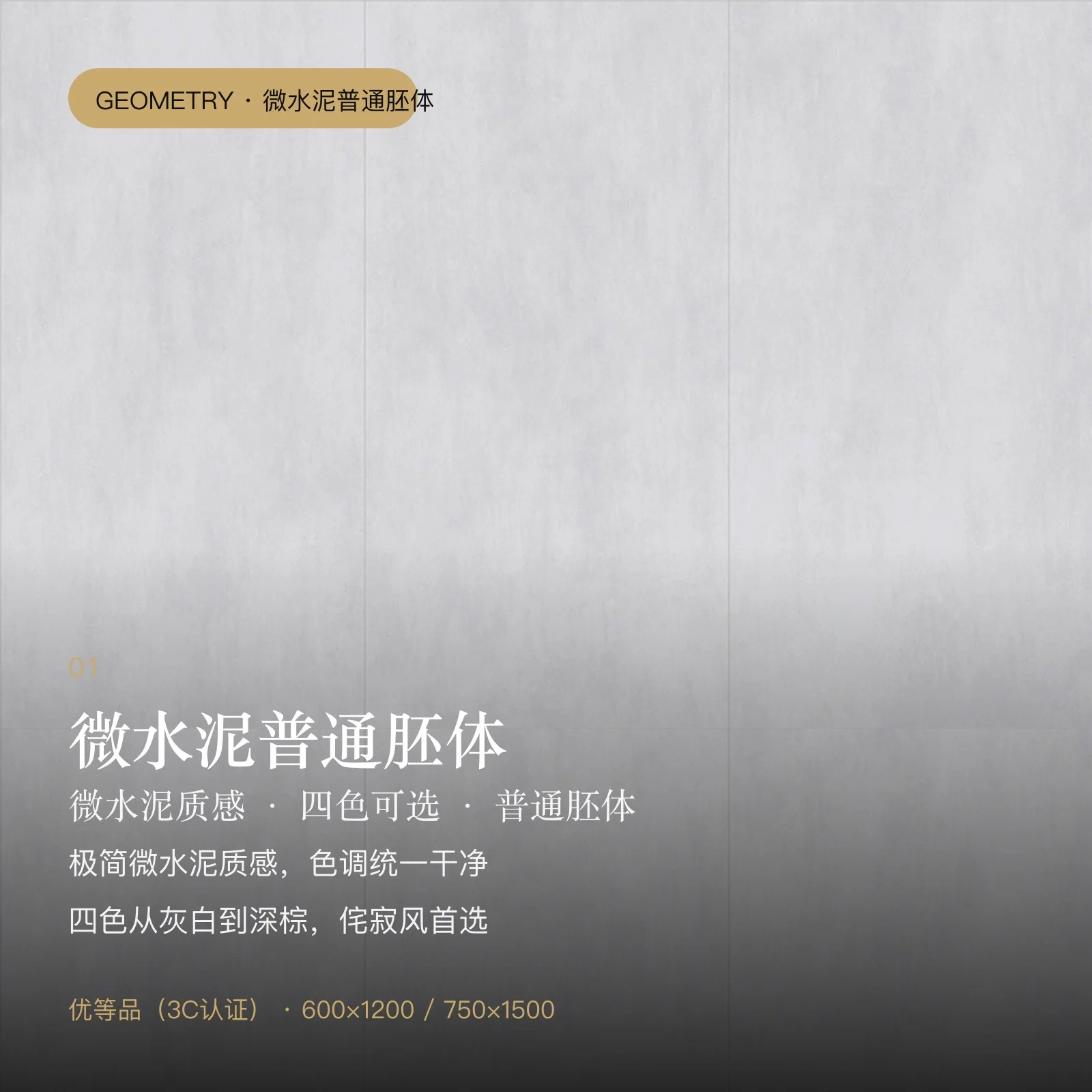 微水泥普通胚体瓷砖