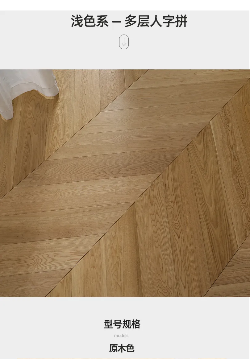 New 3-Layer Straight-Grain Chevron — 3