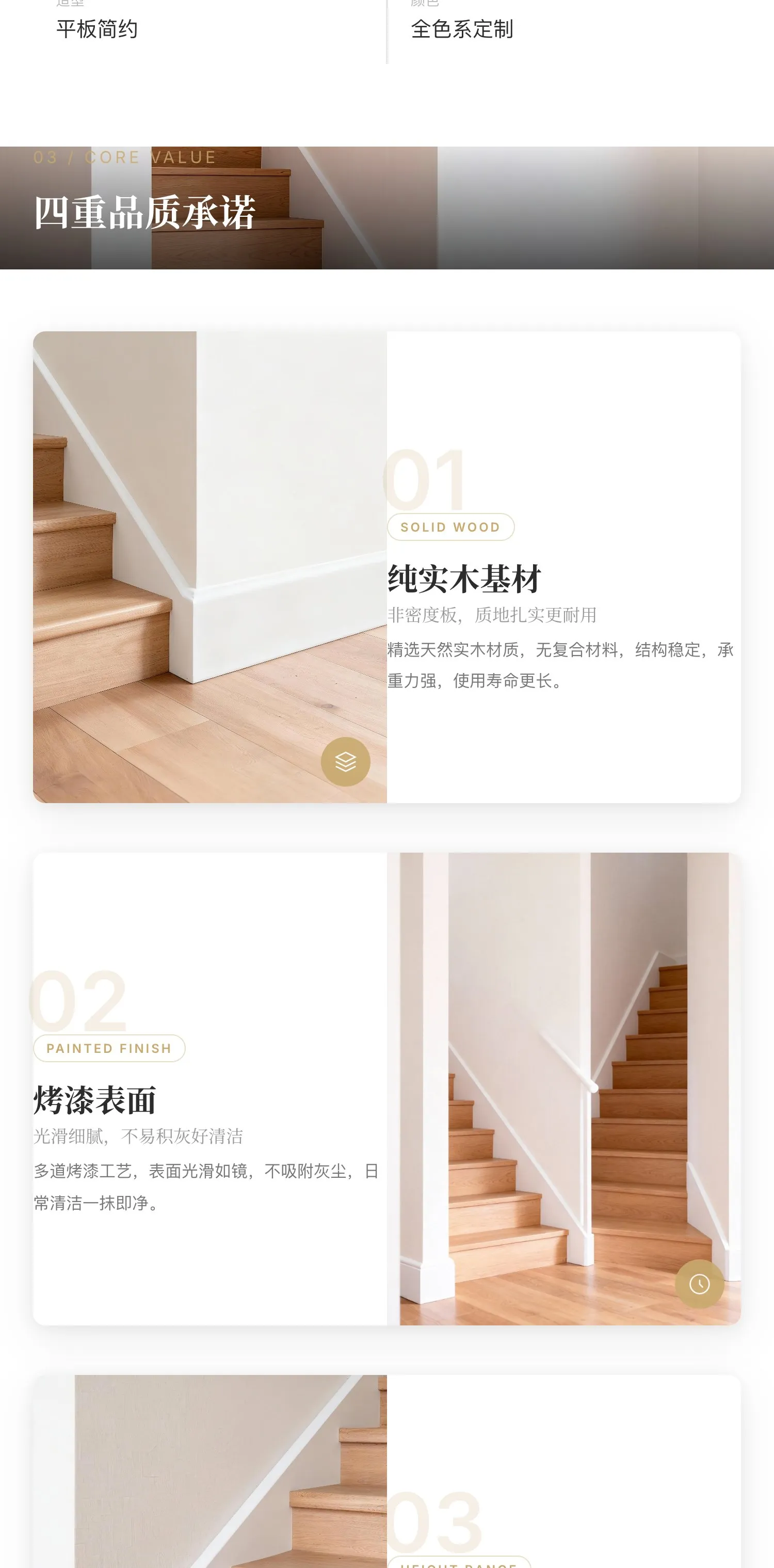 20cm Solid Wood Painted Skirting — 2