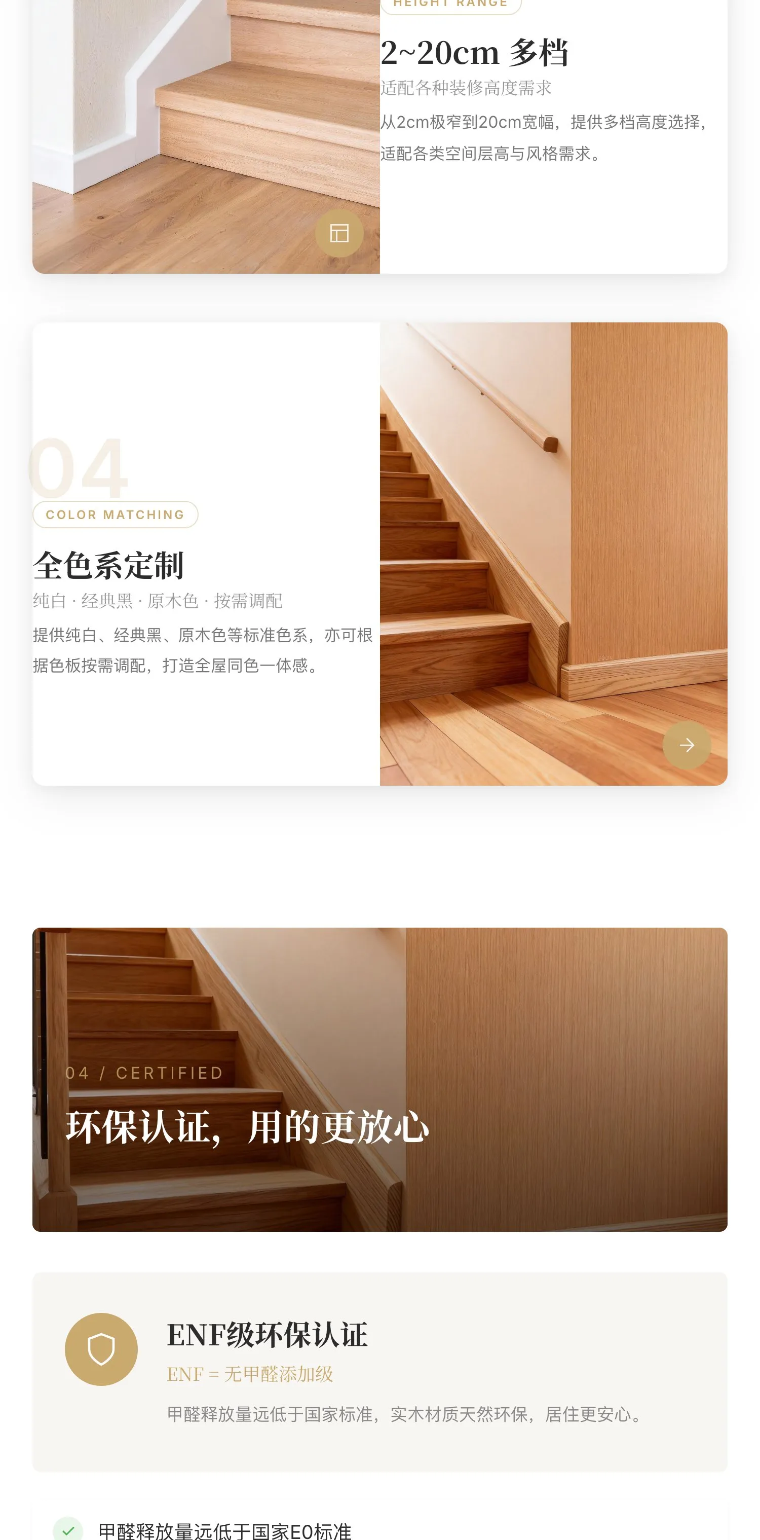20cm Solid Wood Painted Skirting — 3
