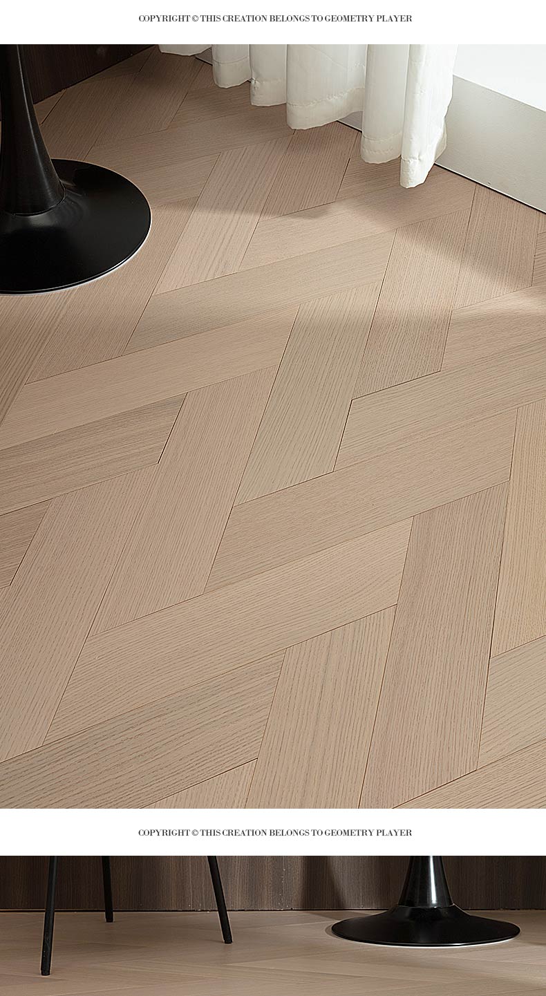 European Oak Straight-Grain 3-Layer Herringbone Flooring, ENF — 7