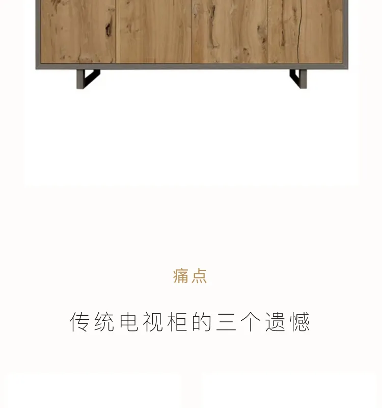 Solid Wood TV Cabinet — 2